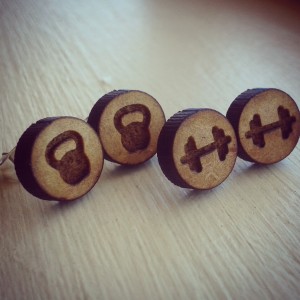 Kettlebell Earrings