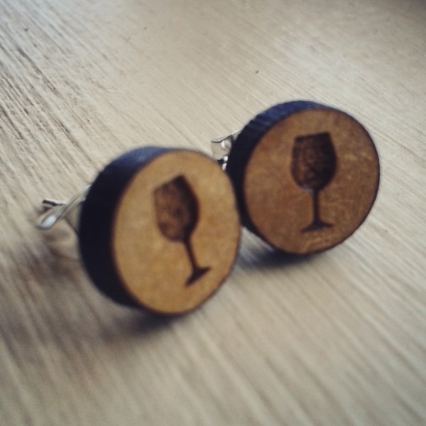 Wine Glass Earrings