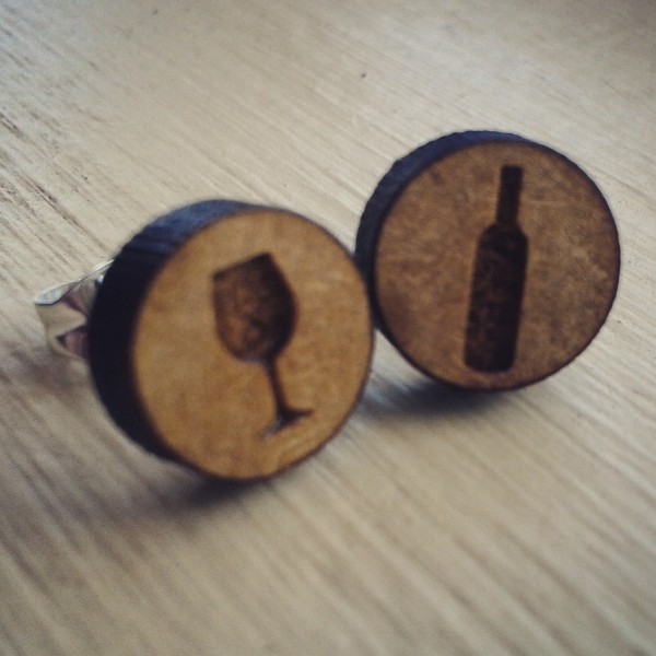 Wine Earrings