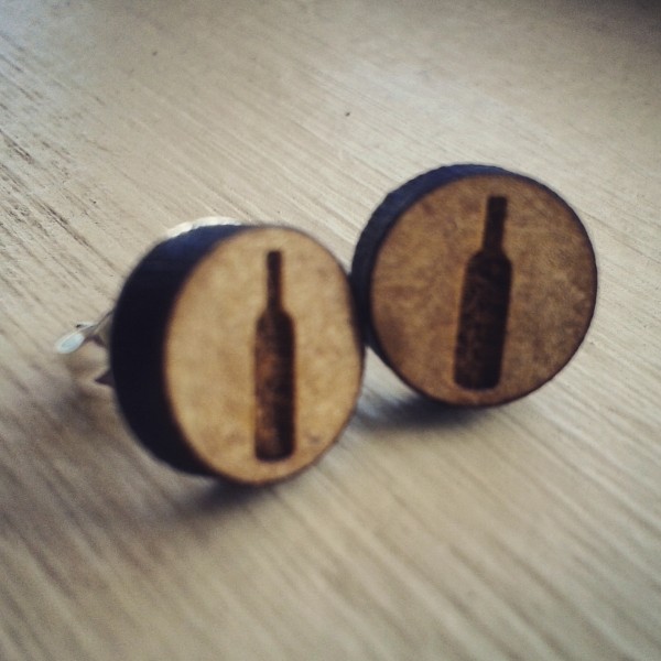Wine Bottle Earrings