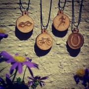 Swimming goggles necklace