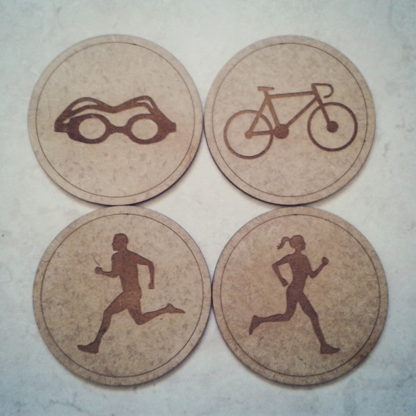 Triathlon Coasters